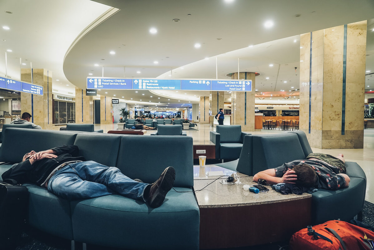 How to Sleep in Airport